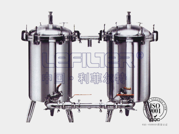 不銹鋼DN100袋式雙聯過濾器反滲透前置過濾器